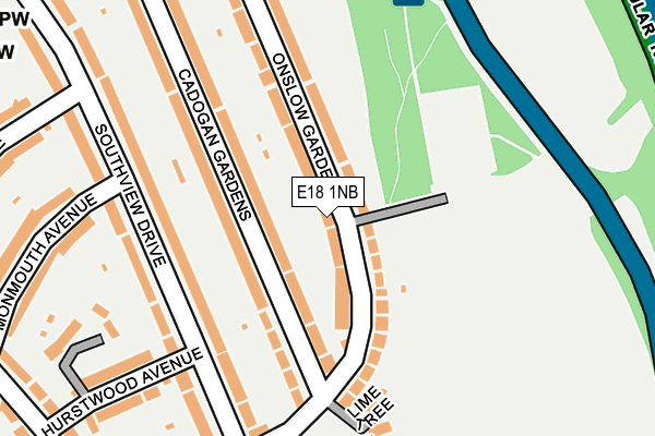 E18 1NB map - OS OpenMap – Local (Ordnance Survey) E18 1NB map - OS OpenMap – Local (Ordnance Survey)