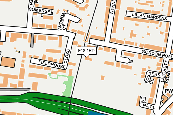 E18 1RD map - OS OpenMap – Local (Ordnance Survey) E18 1RD map - OS OpenMap – Local (Ordnance Survey)