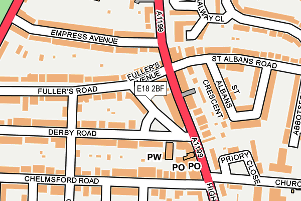 E18 2BF map - OS OpenMap – Local (Ordnance Survey) E18 2BF map - OS OpenMap – Local (Ordnance Survey)