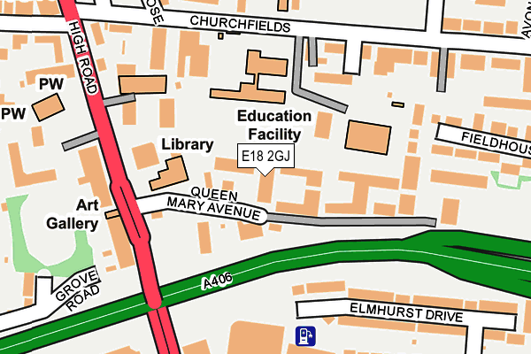 E18 2GJ map - OS OpenMap – Local (Ordnance Survey) E18 2GJ map - OS OpenMap – Local (Ordnance Survey)