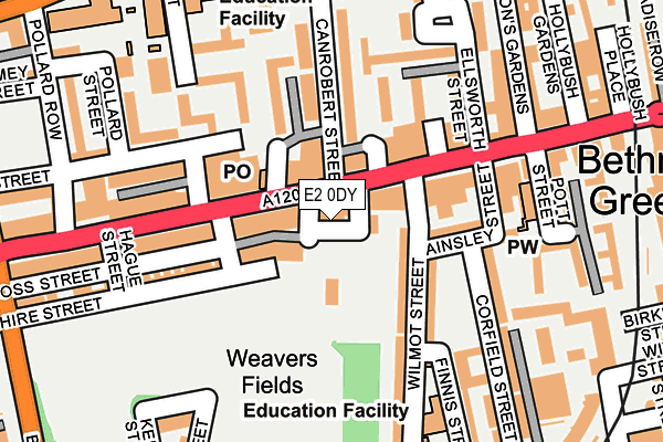 E2 0DY map - OS OpenMap – Local (Ordnance Survey) E2 0DY map - OS OpenMap – Local (Ordnance Survey)