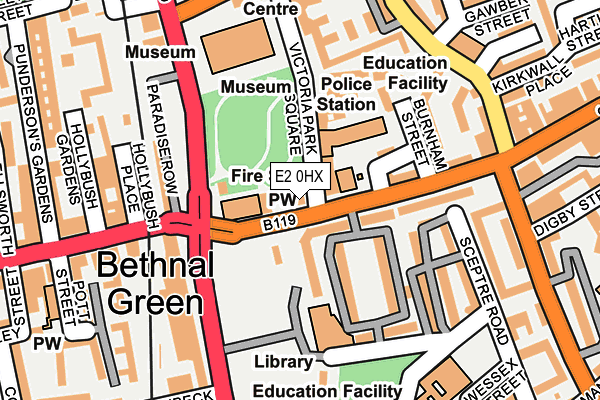 E2 0HX map - OS OpenMap – Local (Ordnance Survey) E2 0HX map - OS OpenMap – Local (Ordnance Survey)