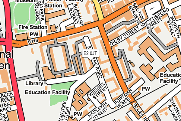 E2 0JT map - OS OpenMap – Local (Ordnance Survey) E2 0JT map - OS OpenMap – Local (Ordnance Survey)