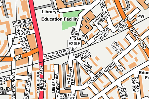 E2 0LF map - OS OpenMap – Local (Ordnance Survey) E2 0LF map - OS OpenMap – Local (Ordnance Survey)