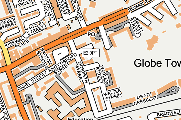 E2 0PT map - OS OpenMap – Local (Ordnance Survey) E2 0PT map - OS OpenMap – Local (Ordnance Survey)