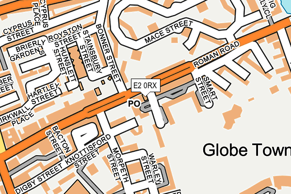 E2 0RX map - OS OpenMap – Local (Ordnance Survey) E2 0RX map - OS OpenMap – Local (Ordnance Survey)
