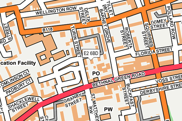 E2 6BD map - OS OpenMap – Local (Ordnance Survey) E2 6BD map - OS OpenMap – Local (Ordnance Survey)