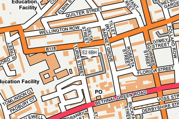 E2 6BH map - OS OpenMap – Local (Ordnance Survey) E2 6BH map - OS OpenMap – Local (Ordnance Survey)