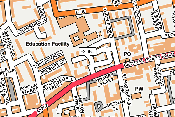 E2 6BU map - OS OpenMap – Local (Ordnance Survey) E2 6BU map - OS OpenMap – Local (Ordnance Survey)