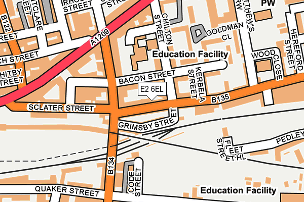 E2 6EL map - OS OpenMap – Local (Ordnance Survey) E2 6EL map - OS OpenMap – Local (Ordnance Survey)