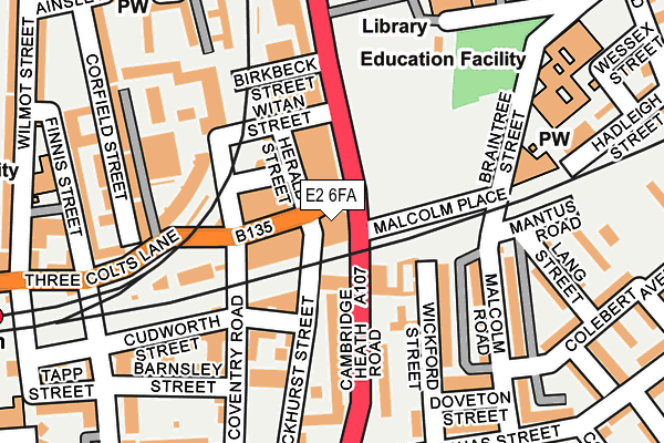 E2 6FA map - OS OpenMap – Local (Ordnance Survey) E2 6FA map - OS OpenMap – Local (Ordnance Survey)