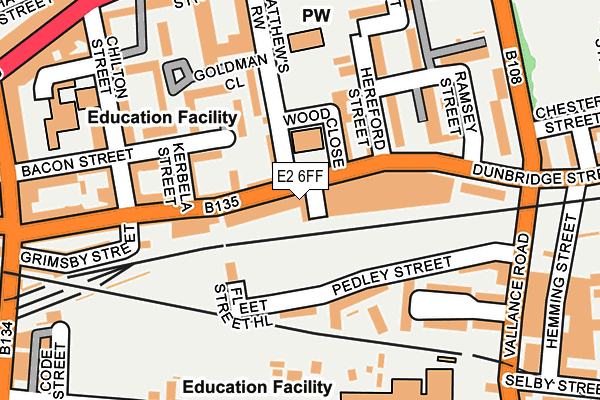 E2 6FF map - OS OpenMap – Local (Ordnance Survey) E2 6FF map - OS OpenMap – Local (Ordnance Survey)