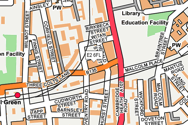 E2 6FL map - OS OpenMap – Local (Ordnance Survey) E2 6FL map - OS OpenMap – Local (Ordnance Survey)