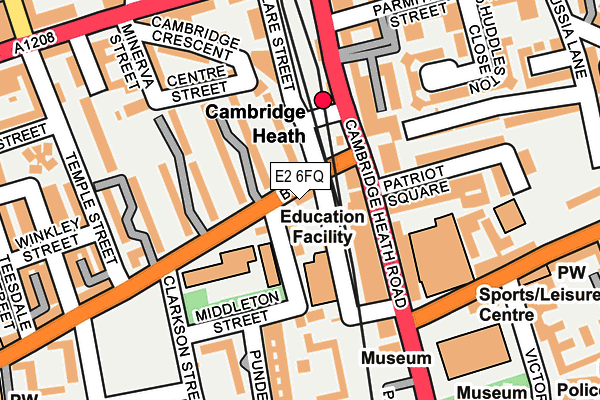 E2 6FQ map - OS OpenMap – Local (Ordnance Survey) E2 6FQ map - OS OpenMap – Local (Ordnance Survey)