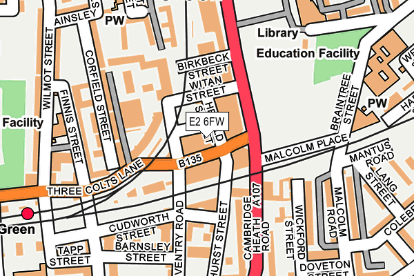 E2 6FW map - OS OpenMap – Local (Ordnance Survey) E2 6FW map - OS OpenMap – Local (Ordnance Survey)