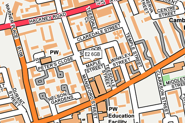 E2 6GB map - OS OpenMap – Local (Ordnance Survey)
