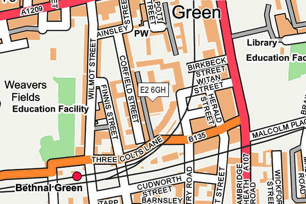 E2 6GH map - OS OpenMap – Local (Ordnance Survey) E2 6GH map - OS OpenMap – Local (Ordnance Survey)