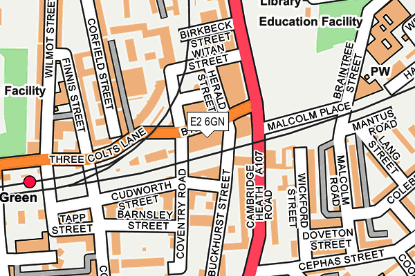 E2 6GN map - OS OpenMap – Local (Ordnance Survey) E2 6GN map - OS OpenMap – Local (Ordnance Survey)