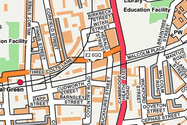 E2 6GQ map - OS OpenMap – Local (Ordnance Survey) E2 6GQ map - OS OpenMap – Local (Ordnance Survey)