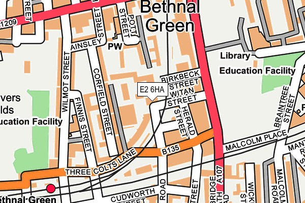 E2 6HA map - OS OpenMap – Local (Ordnance Survey) E2 6HA map - OS OpenMap – Local (Ordnance Survey)
