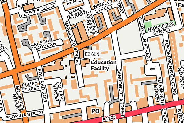 E2 6LN map - OS OpenMap – Local (Ordnance Survey) E2 6LN map - OS OpenMap – Local (Ordnance Survey)