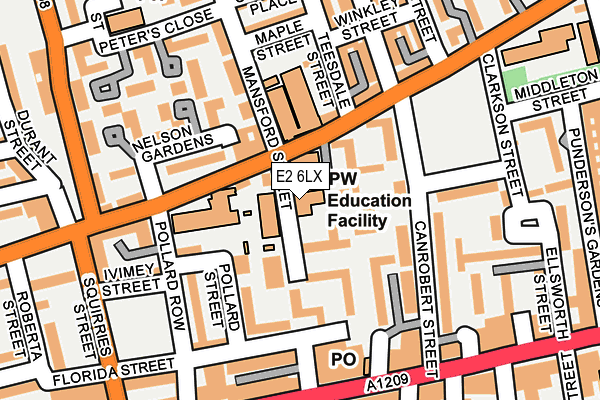 E2 6LX map - OS OpenMap – Local (Ordnance Survey) E2 6LX map - OS OpenMap – Local (Ordnance Survey)