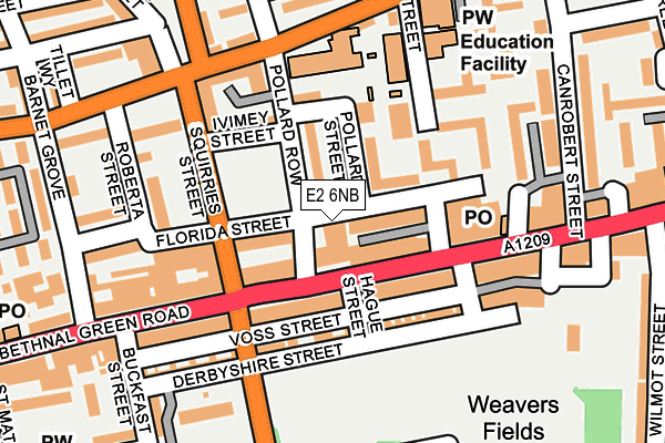 E2 6NB map - OS OpenMap – Local (Ordnance Survey) E2 6NB map - OS OpenMap – Local (Ordnance Survey)
