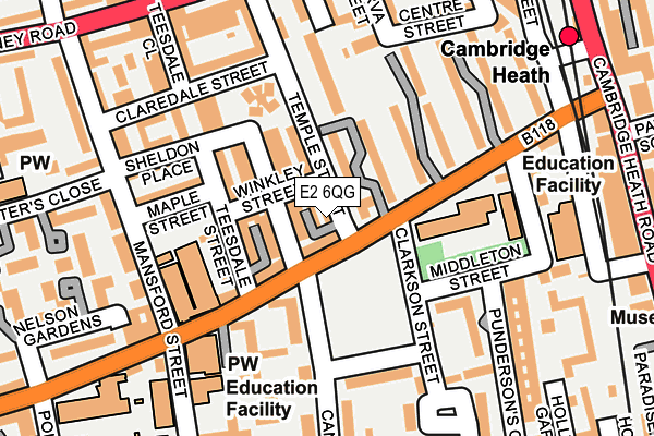 E2 6QG map - OS OpenMap – Local (Ordnance Survey) E2 6QG map - OS OpenMap – Local (Ordnance Survey)