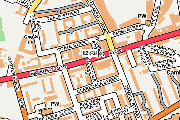 E2 6QJ map - OS OpenMap – Local (Ordnance Survey) E2 6QJ map - OS OpenMap – Local (Ordnance Survey)
