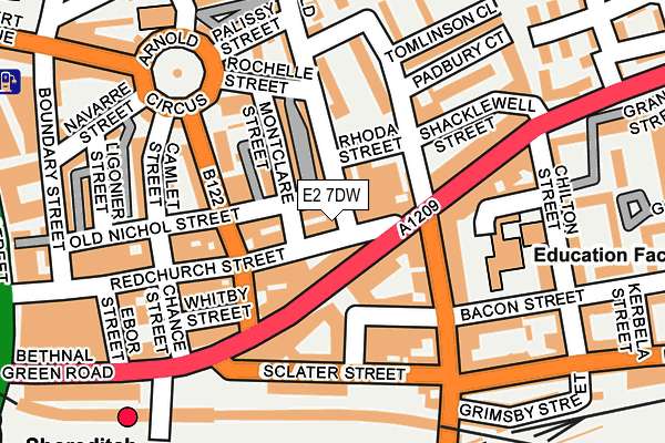 E2 7DW map - OS OpenMap – Local (Ordnance Survey) E2 7DW map - OS OpenMap – Local (Ordnance Survey)