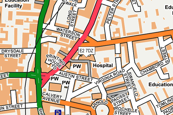 E2 7DZ map - OS OpenMap – Local (Ordnance Survey) E2 7DZ map - OS OpenMap – Local (Ordnance Survey)