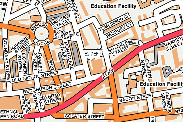 E2 7EF map - OS OpenMap – Local (Ordnance Survey) E2 7EF map - OS OpenMap – Local (Ordnance Survey)