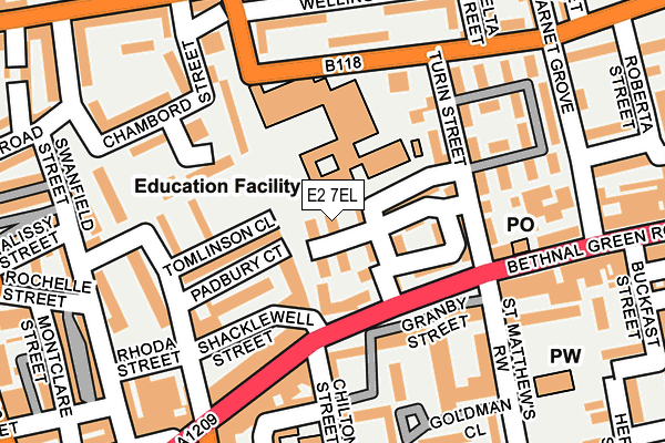 E2 7EL map - OS OpenMap – Local (Ordnance Survey) E2 7EL map - OS OpenMap – Local (Ordnance Survey)