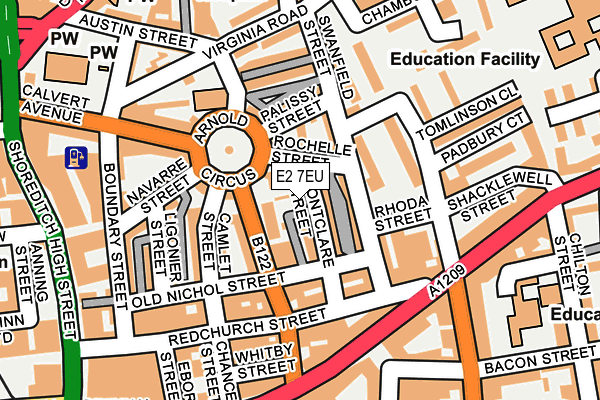 E2 7EU map - OS OpenMap – Local (Ordnance Survey) E2 7EU map - OS OpenMap – Local (Ordnance Survey)