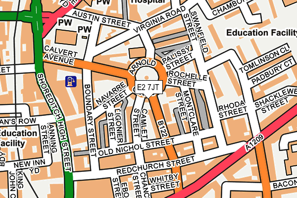 E2 7JT map - OS OpenMap – Local (Ordnance Survey) E2 7JT map - OS OpenMap – Local (Ordnance Survey)