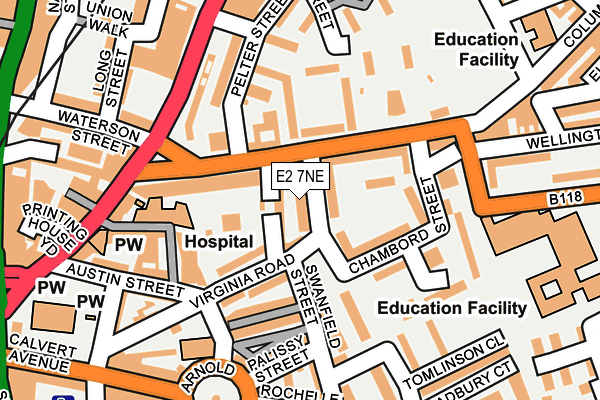 E2 7NE map - OS OpenMap – Local (Ordnance Survey) E2 7NE map - OS OpenMap – Local (Ordnance Survey)