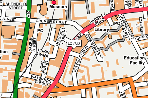E2 7QS map - OS OpenMap – Local (Ordnance Survey) E2 7QS map - OS OpenMap – Local (Ordnance Survey)
