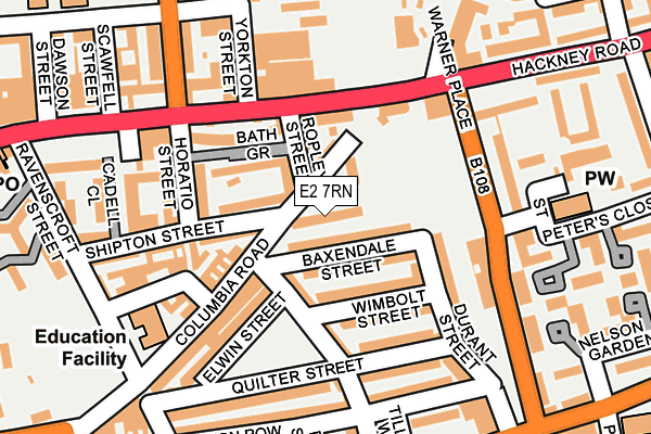 E2 7RN map - OS OpenMap – Local (Ordnance Survey) E2 7RN map - OS OpenMap – Local (Ordnance Survey)