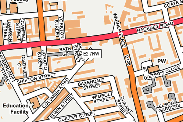 E2 7RW map - OS OpenMap – Local (Ordnance Survey) E2 7RW map - OS OpenMap – Local (Ordnance Survey)