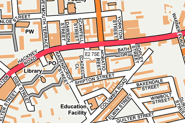 E2 7SE map - OS OpenMap – Local (Ordnance Survey) E2 7SE map - OS OpenMap – Local (Ordnance Survey)