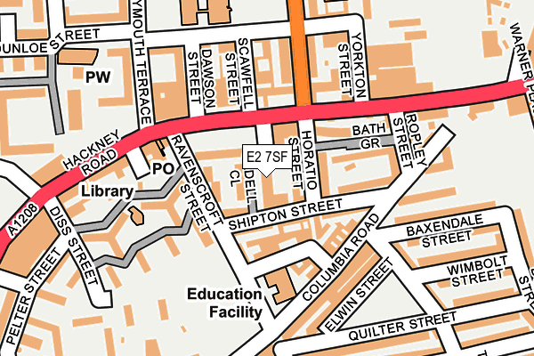E2 7SF map - OS OpenMap – Local (Ordnance Survey) E2 7SF map - OS OpenMap – Local (Ordnance Survey)