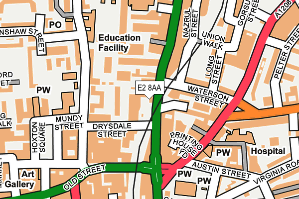 E2 8AA map - OS OpenMap – Local (Ordnance Survey) E2 8AA map - OS OpenMap – Local (Ordnance Survey)