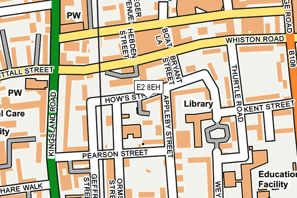 E2 8EH map - OS OpenMap – Local (Ordnance Survey) E2 8EH map - OS OpenMap – Local (Ordnance Survey)