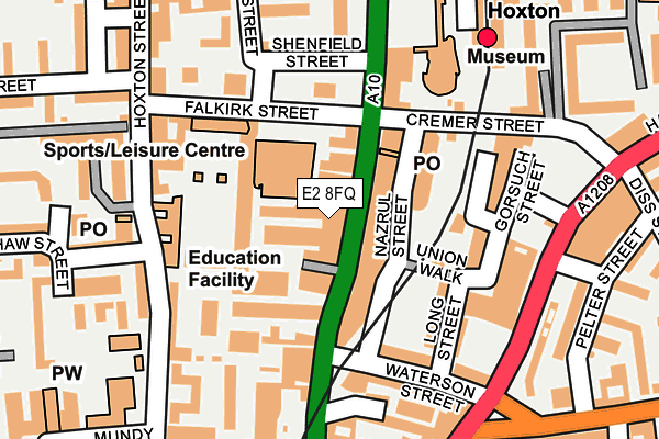 E2 8FQ map - OS OpenMap – Local (Ordnance Survey) E2 8FQ map - OS OpenMap – Local (Ordnance Survey)
