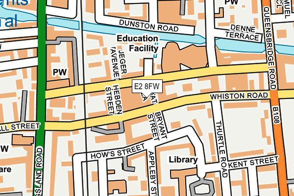 E2 8FW map - OS OpenMap – Local (Ordnance Survey) E2 8FW map - OS OpenMap – Local (Ordnance Survey)