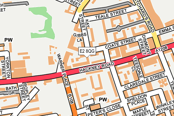 E2 8QG map - OS OpenMap – Local (Ordnance Survey) E2 8QG map - OS OpenMap – Local (Ordnance Survey)