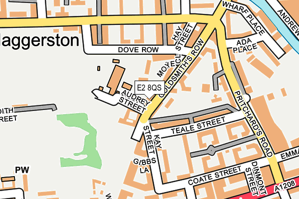 E2 8QS map - OS OpenMap – Local (Ordnance Survey) E2 8QS map - OS OpenMap – Local (Ordnance Survey)