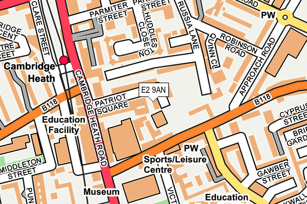 E2 9AN map - OS OpenMap – Local (Ordnance Survey) E2 9AN map - OS OpenMap – Local (Ordnance Survey)