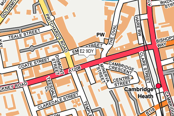 E2 9DY map - OS OpenMap – Local (Ordnance Survey) E2 9DY map - OS OpenMap – Local (Ordnance Survey)