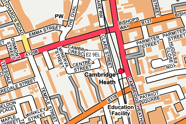 E2 9EL map - OS OpenMap – Local (Ordnance Survey) E2 9EL map - OS OpenMap – Local (Ordnance Survey)
